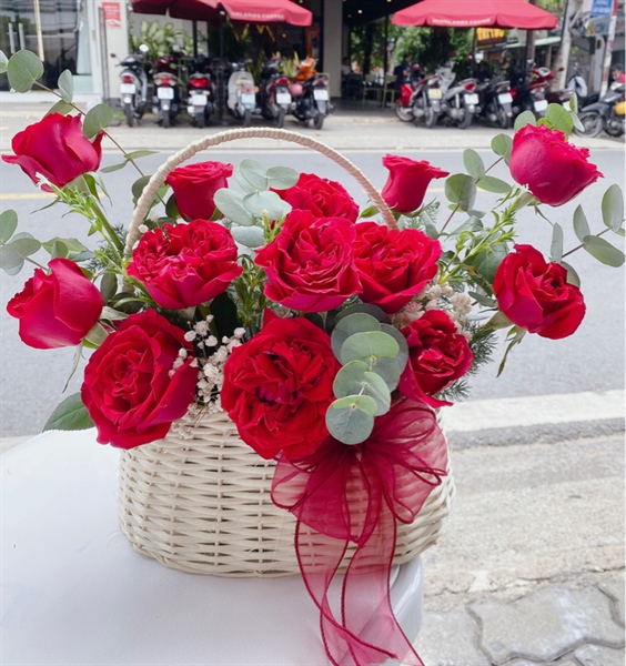 Giỏ hoa chúc mừng