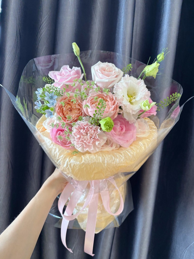 Bó hồng mix