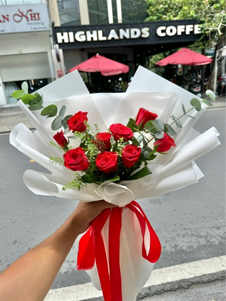 Bó hoa hồng tặng