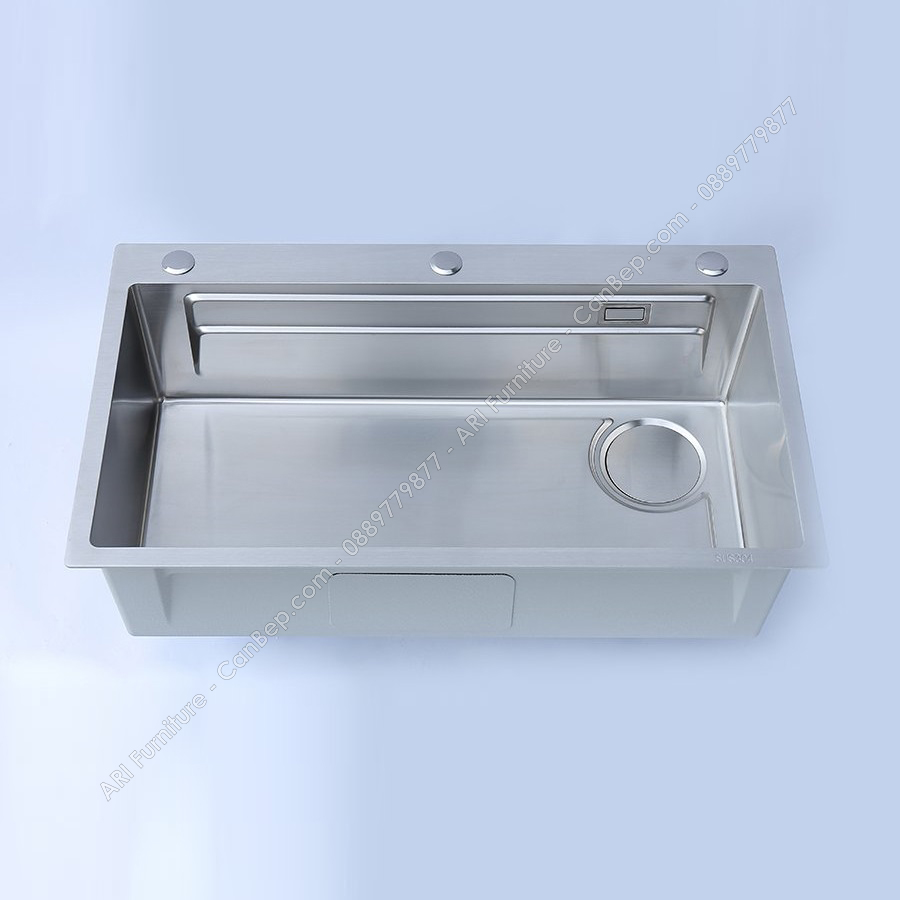 Chậu Rửa Chén 78x46cm Khay Thớt Dày 4.0mm - inox 304