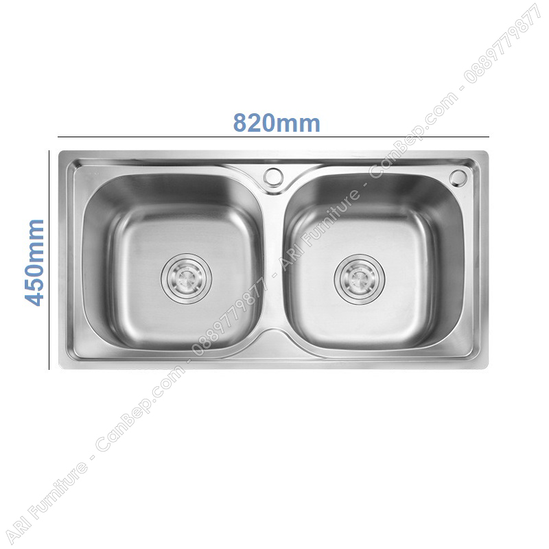 Chậu Rửa Chén 82x45cm - inox 304