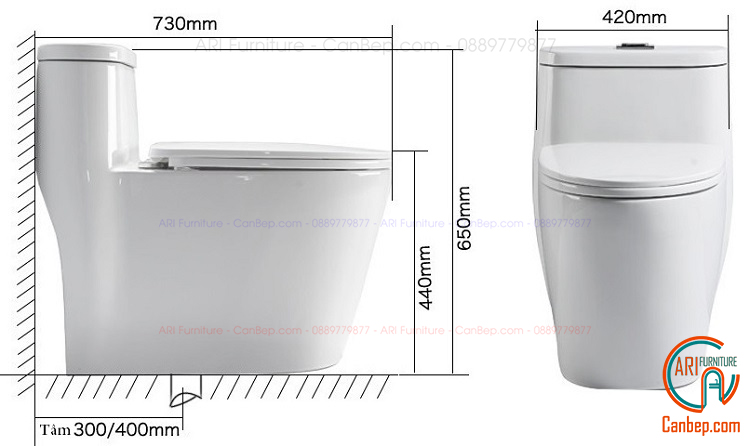 Bồn Cầu 2232 Trắng