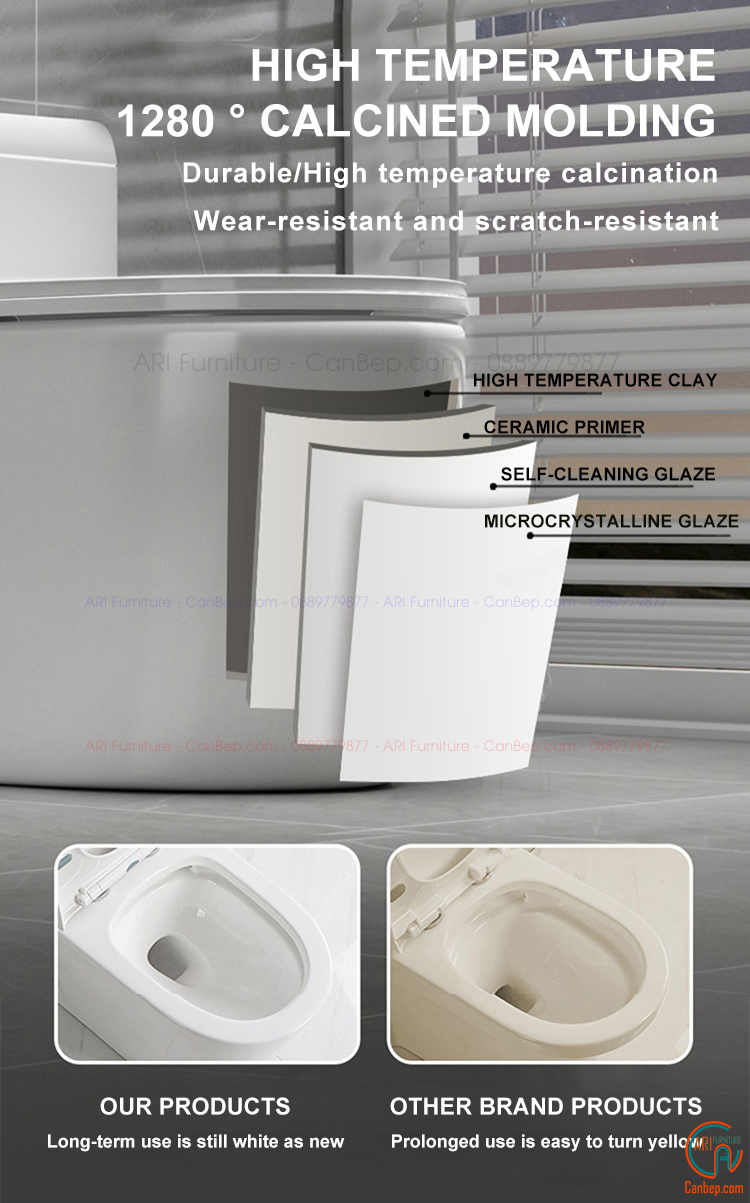 Bồn Cầu 8878 Trắng