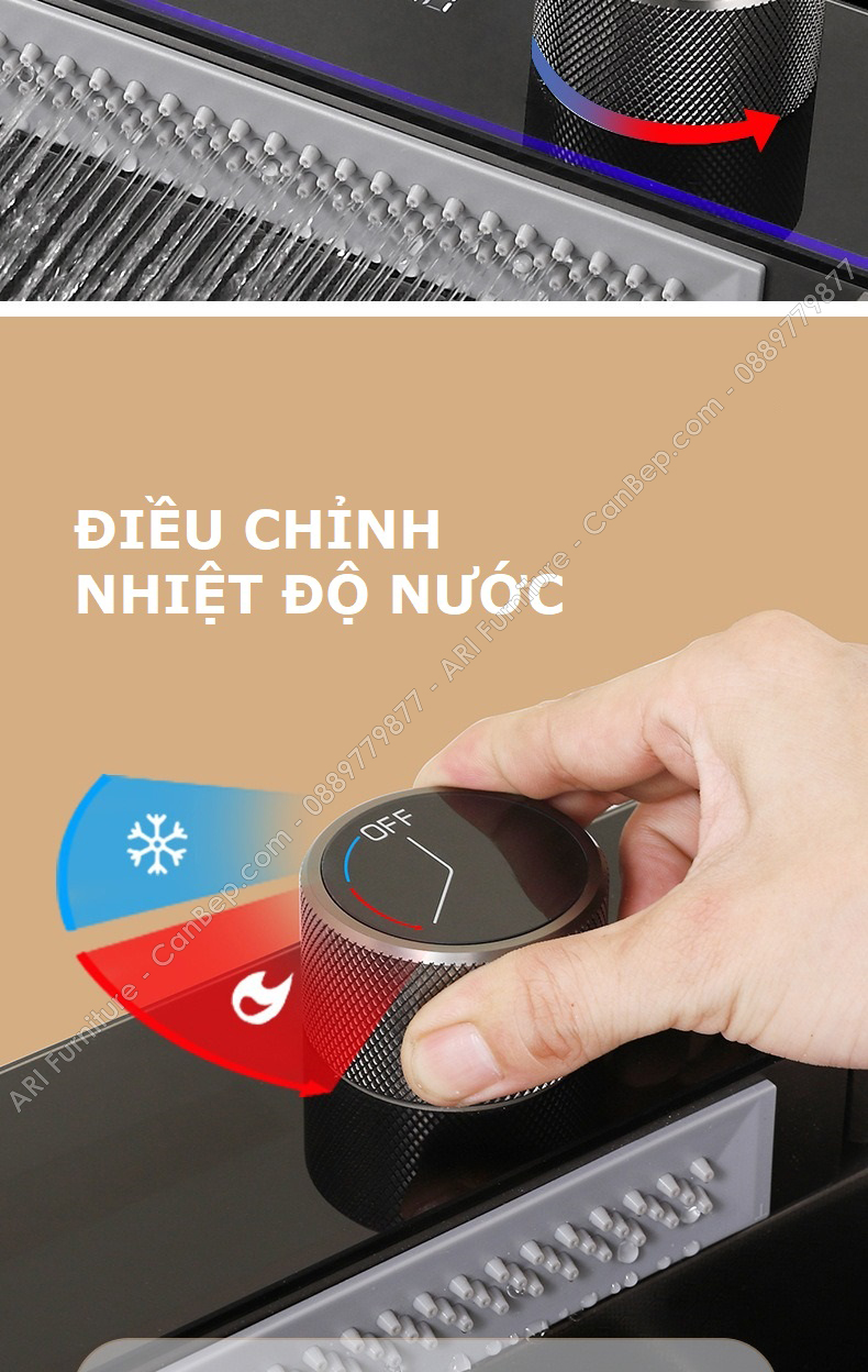 Chậu Rửa Chén 80x46cm 5 Phím Dày 3.0mm - inox 304 Nano Đen