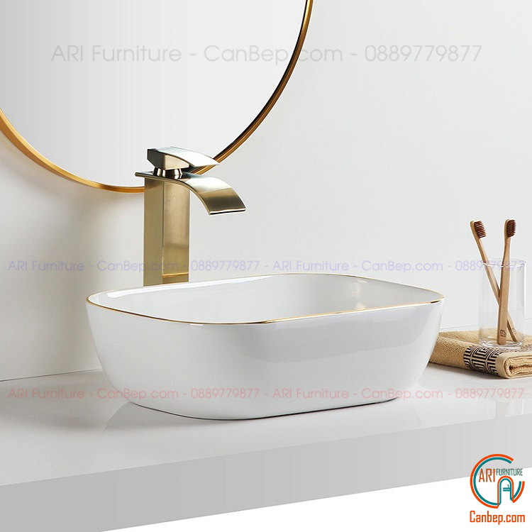 Lavabo Đặt Bàn L4600 Trắng