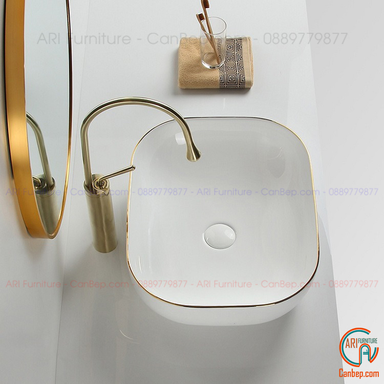 Lavabo Đặt Bàn L4600 Trắng