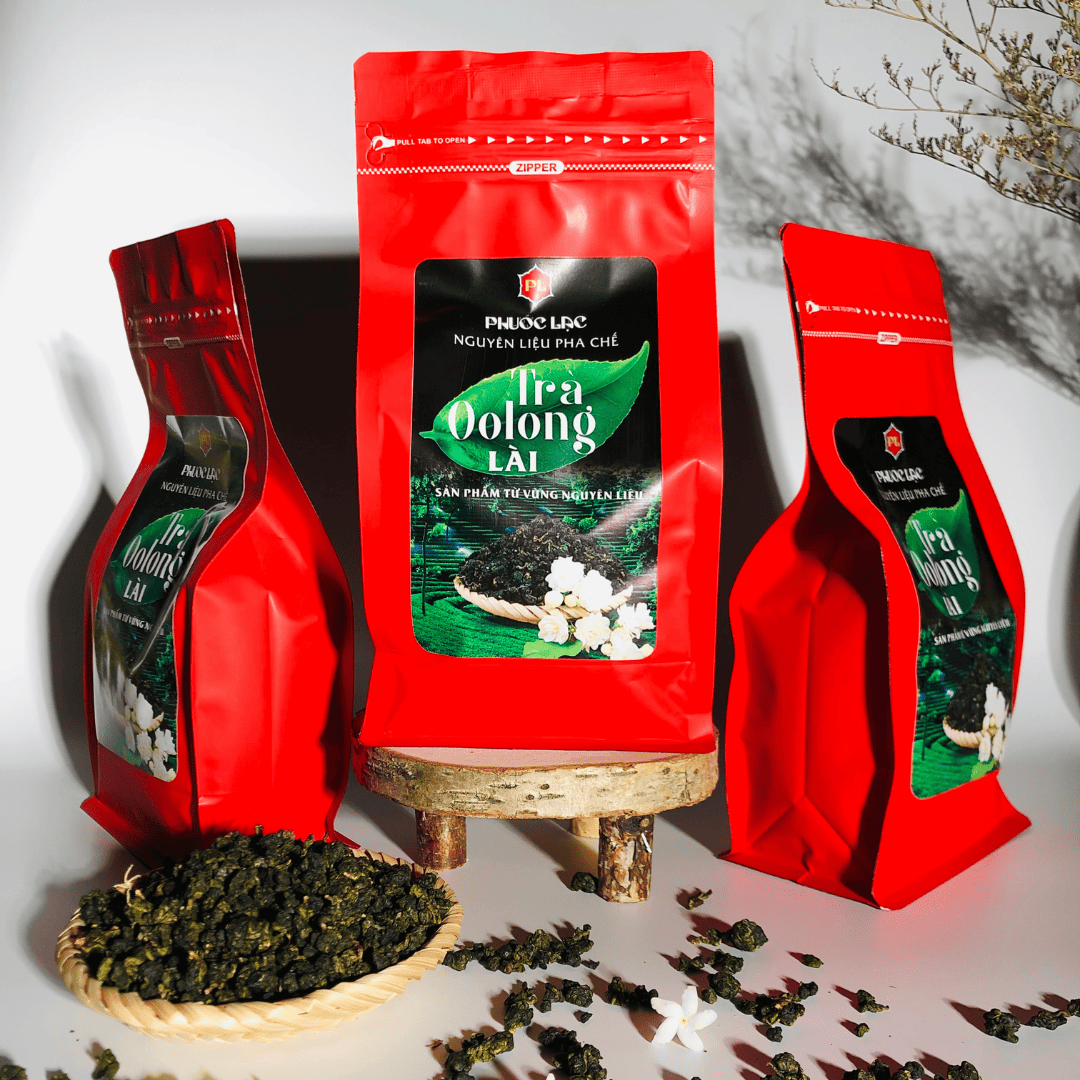 Nguyên liệu pha chế Trà Oolong Lài Sự hòa quyện hương vị tuyệt vời.