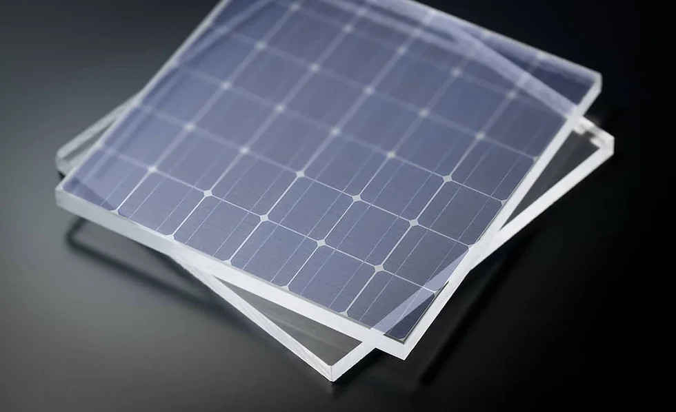 Pin mặt trời hai mặt kính là gì