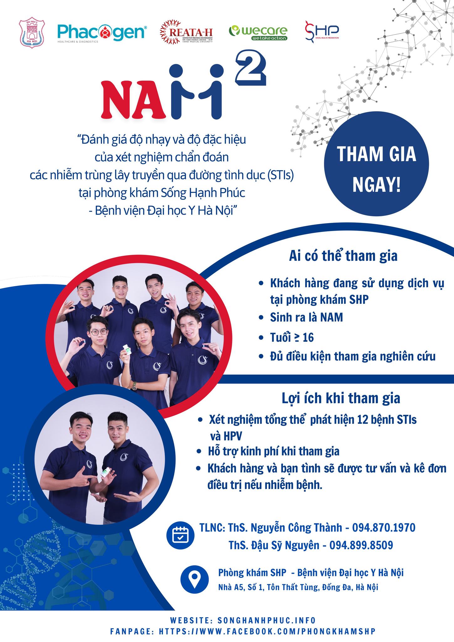 WECARE hợp tác cùng Bệnh viện Đại học Y Hà Nội triển khai nghiên cứu NAM 2, nâng cao năng lực chẩn đoán STIs