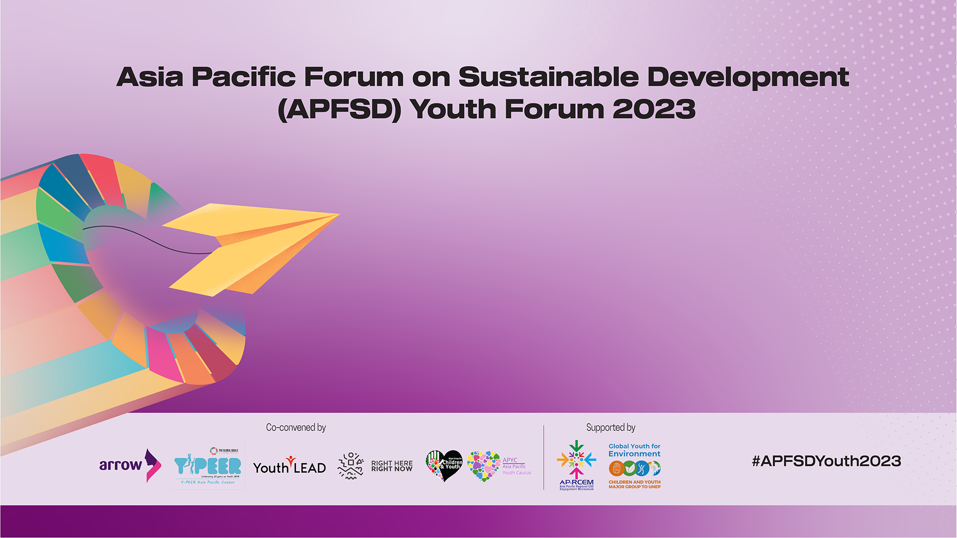 DIỄN ĐÀN CHÂU Á THÁI BÌNH DƯƠNG VỀ PHÁT TRIỂN BỀN VỮNG - APFSD YOUTH FORUM 2023