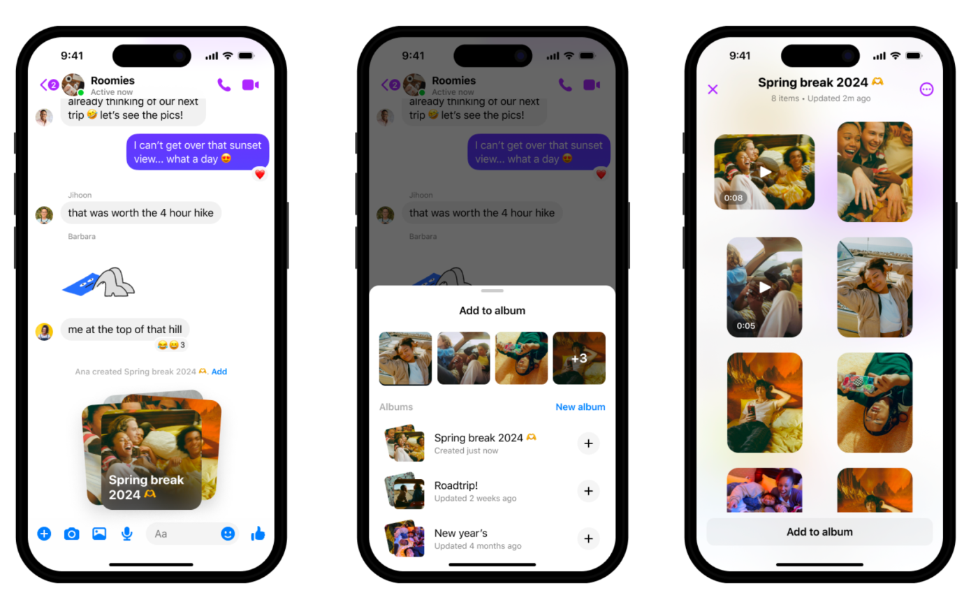 MESSENGER RA MẮT “ TẠO VÀ CHIA SẺ ALBUMS ẢNH, GỬI HÌNH ẢNH HD VÀ GỬI FILE VỚI DUNG LƯỢNG LỚN”