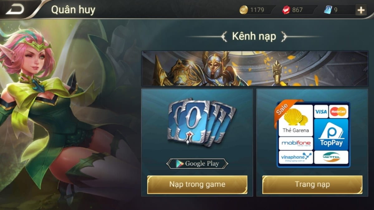 Nạp thẻ Garena: Chi tiết TOP 10 cách nhanh và ưu đãi nhất