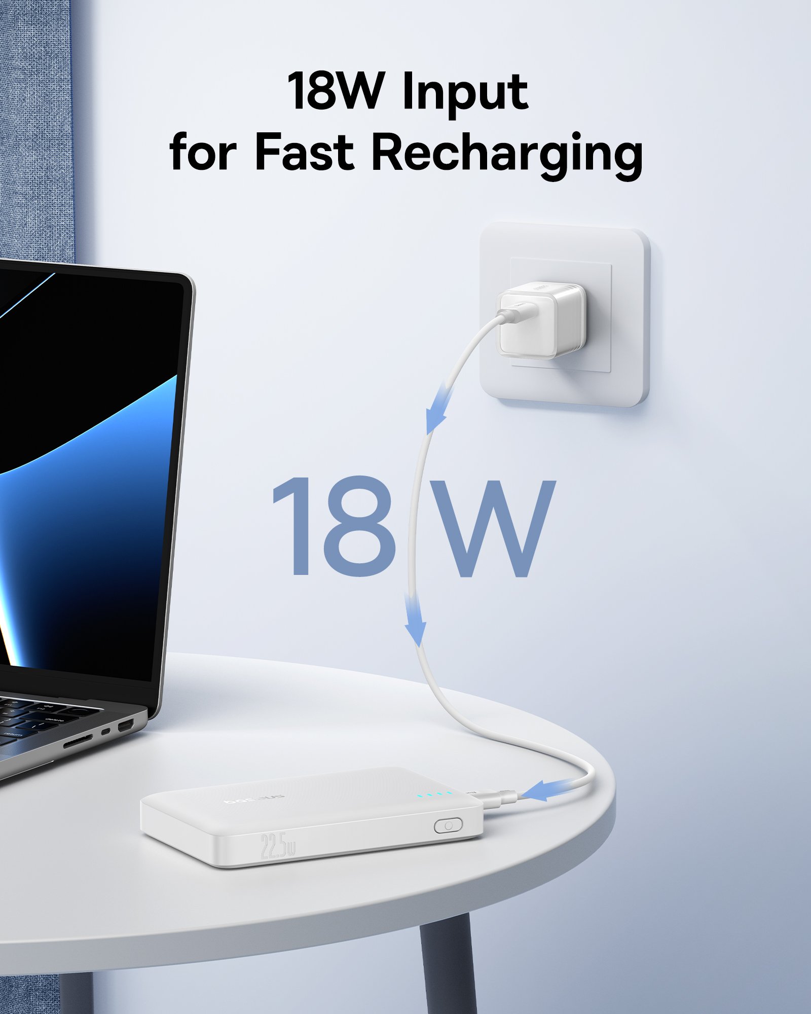 Pin Dự Phòng Baseus EnerFill FP21 10000mAh 22.5W (3-Port) - BLACK