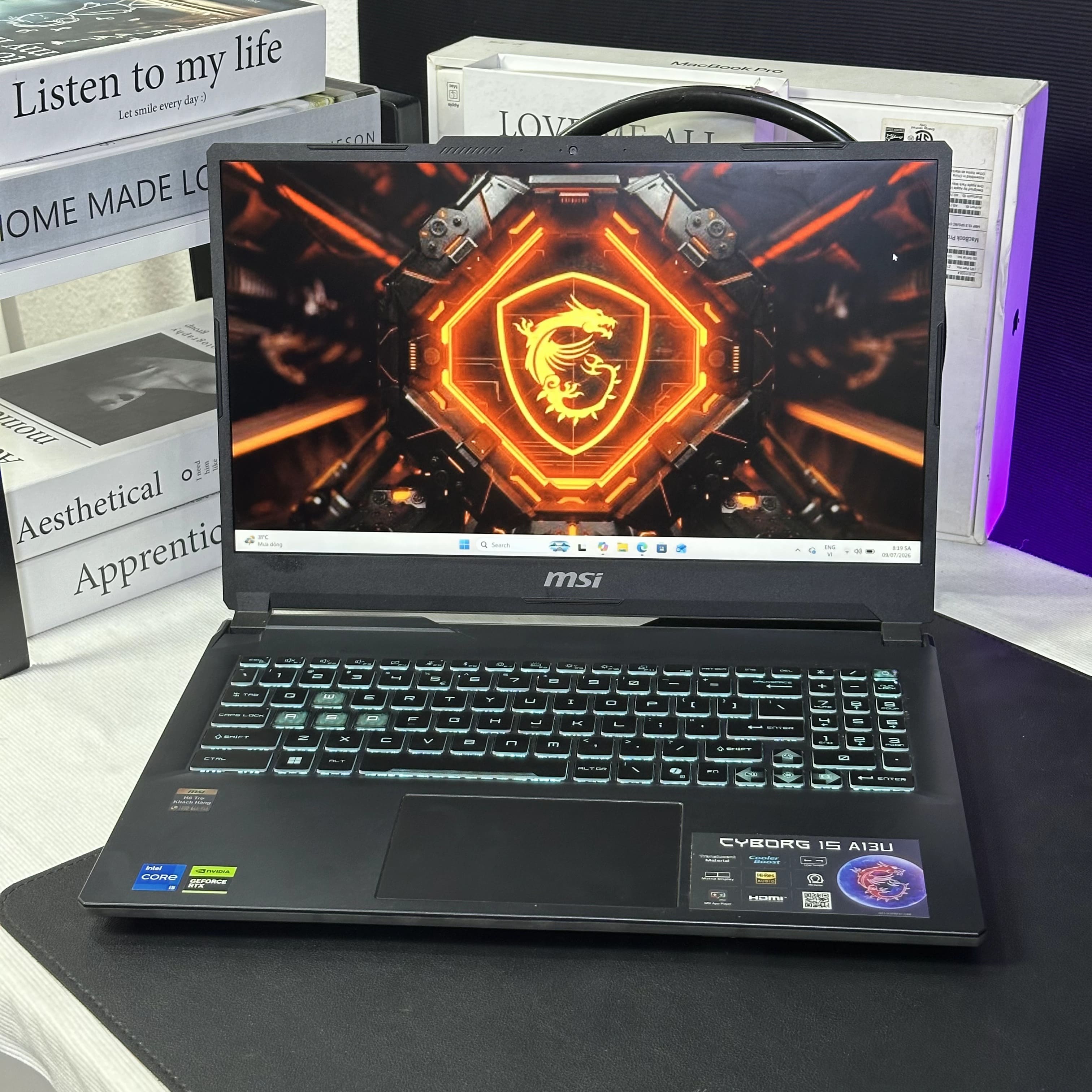 MSI Gaming Cyborg 15 A13U  (Intel Core i5-13420H, RTX 3050 4Gb) - USED 99%