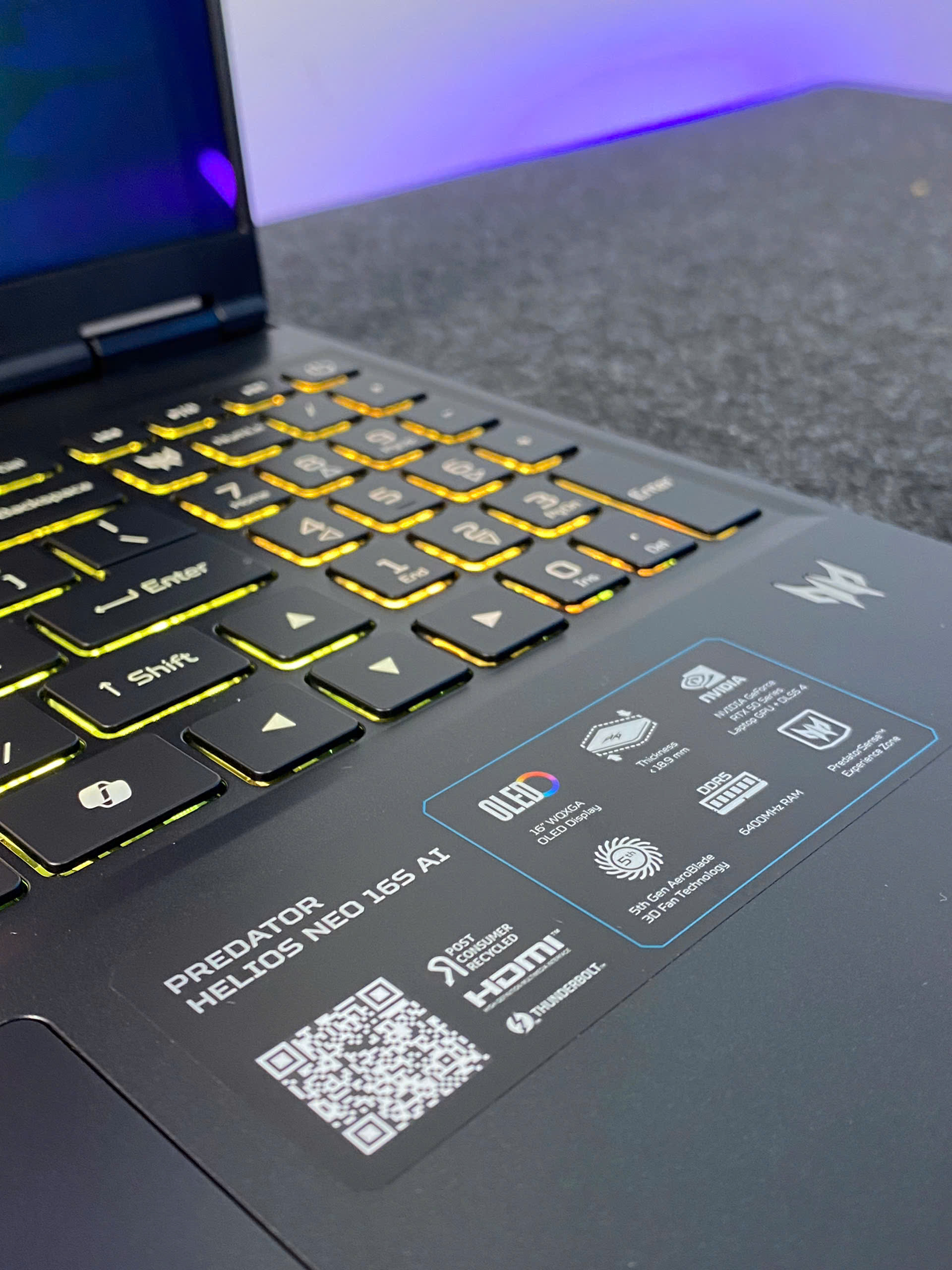 ACER PREDATOR HELIOS NEO 16S 2025 (Core Ultra 9-275HX, RTX 5060 8Gb) - USED 99%