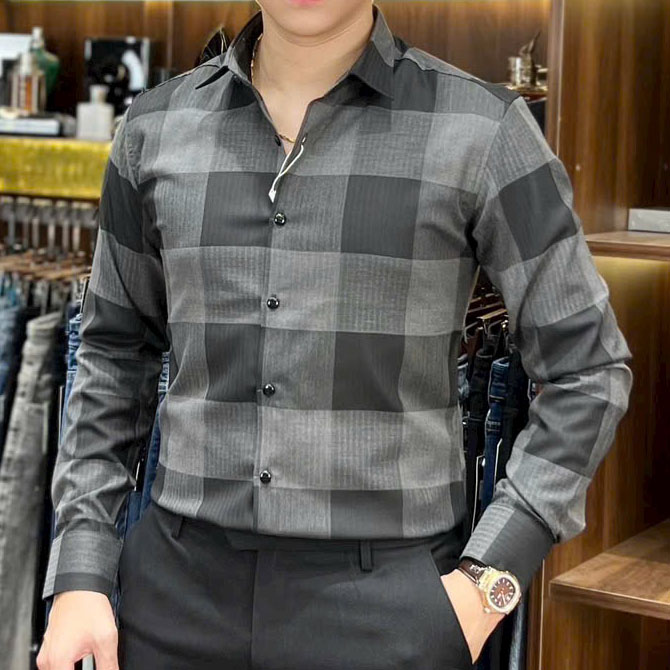 Sơ mi hàng Quảng châu cao cấp SM-66675