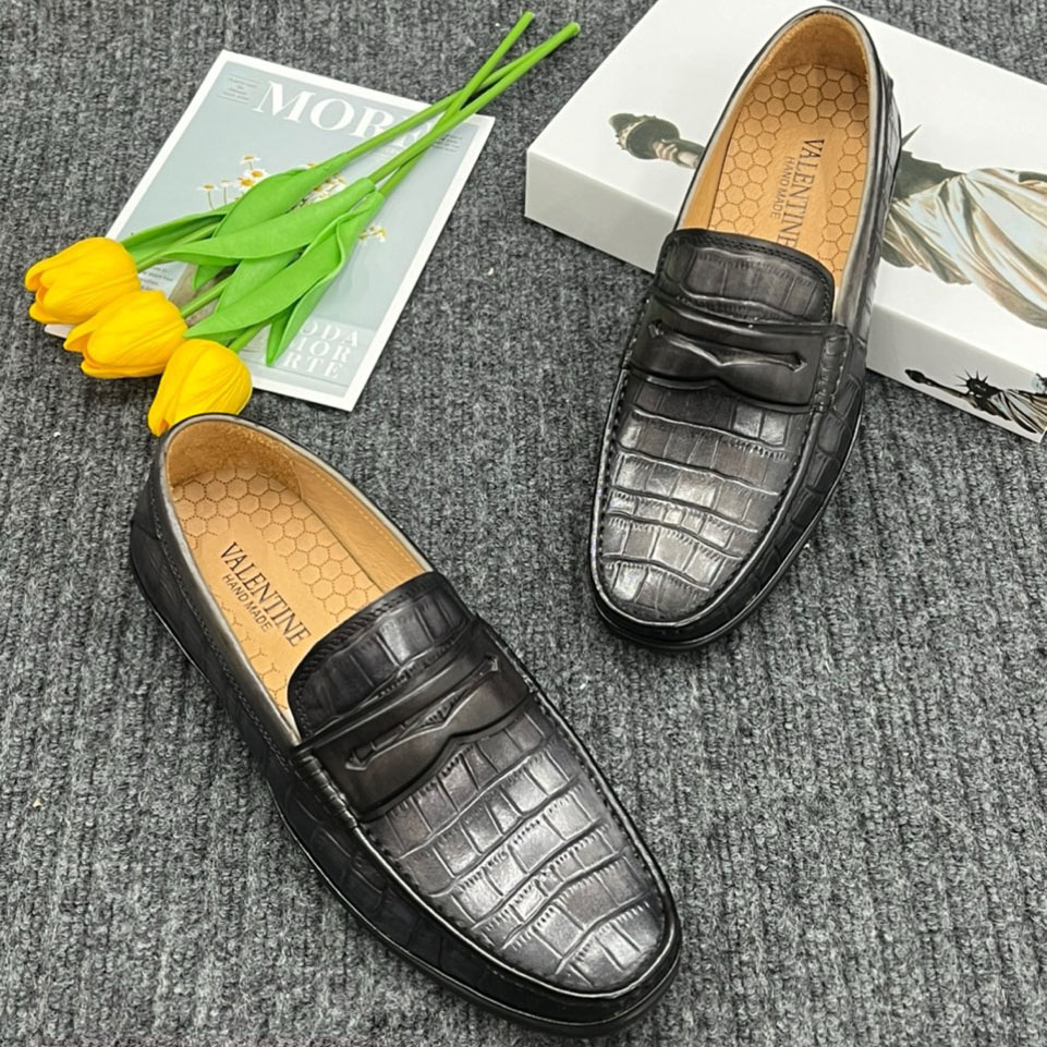 Giày nam da bò cao cấp VALENTINE chính hãng 88096-10