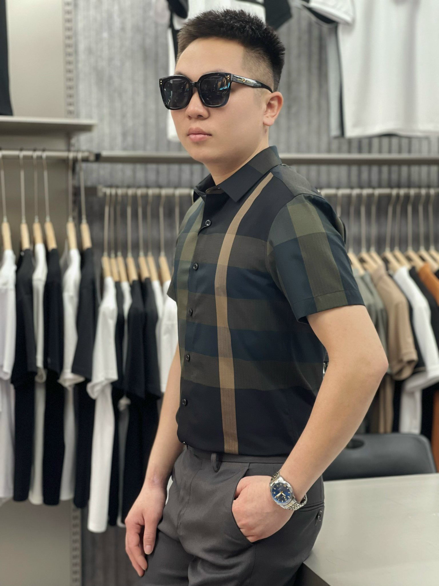 Sơ mi cao cấp hàng Quảng châu SM-66666