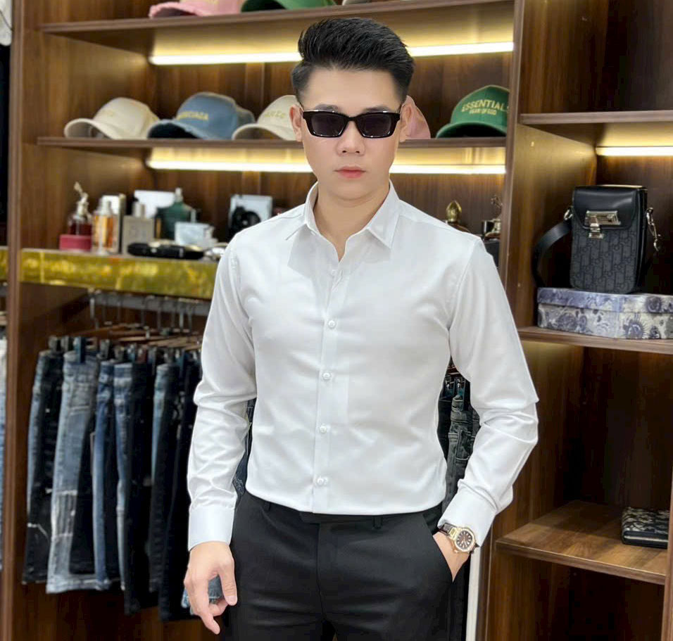Sơ mi trắng Quảng châu cao cấp SM-66701