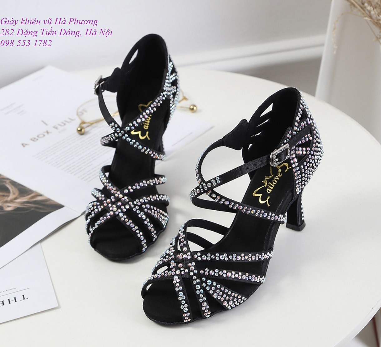 Giày Latin đính đá Đ33