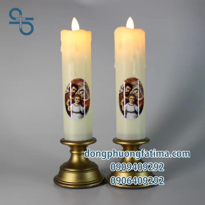 2 CÂY NẾN ĐIỆN TỬ 4X27(CM) (Không cần pin)