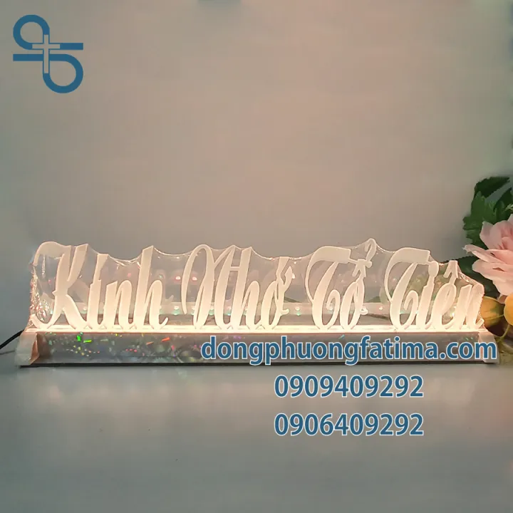 MICE LED 7 MÀU CHỮ KÍNH NHỚ TỔ TIÊN