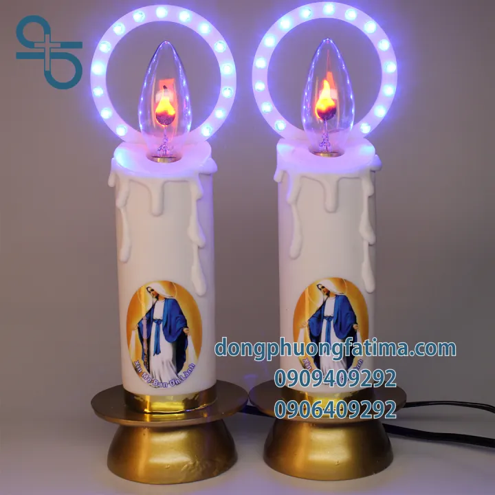 2 CÂY ĐÈN NẾN VÒNG LED