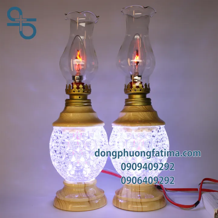 2 CÂY ĐÈN DẦU ĐIỆN 220V (25CM)