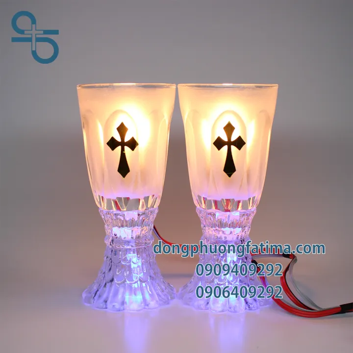 2 CÂY LY ĐÈN ĐIỆN K4 (14CM) (Điện 220V)