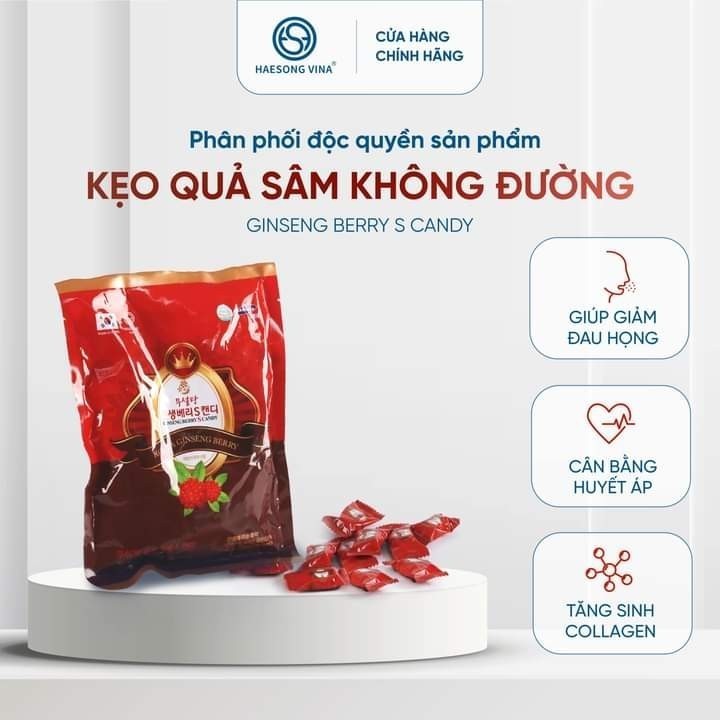 Kẹo Quả Sâm Không đường - Free Suger Ginseng Berry S candy