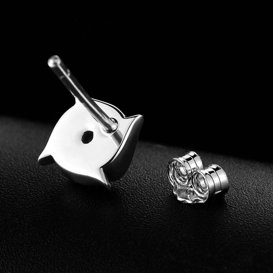 Khuyên tai nụ đen sao 4 cánh Z512 24Z Store (1 chiếc)