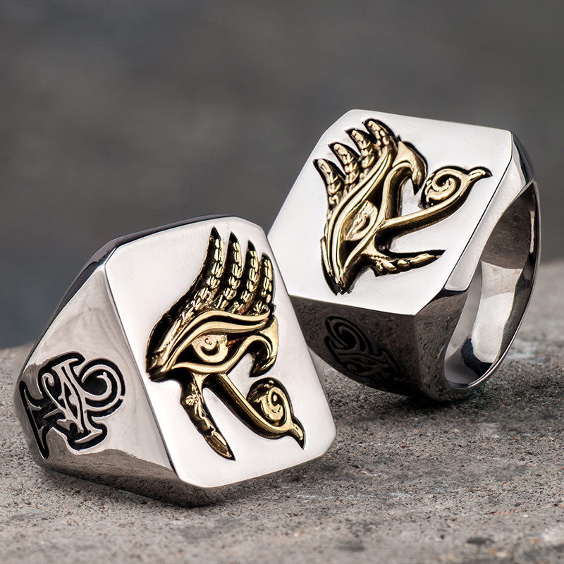 Nhẫn Eyes of Horus Titan Ai Cập Cổ R729