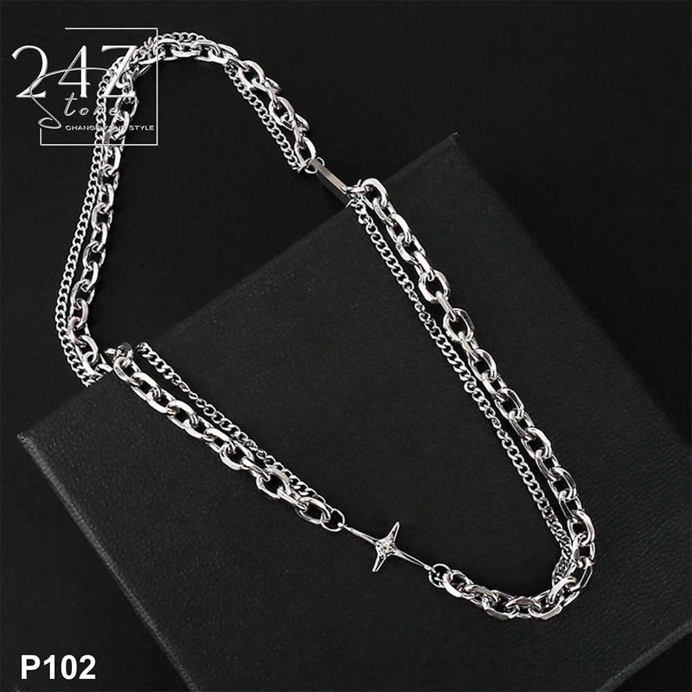 Dây chuyền Titan Thời Trang Nam Cross Chain P102 -  24Z Store 60cm