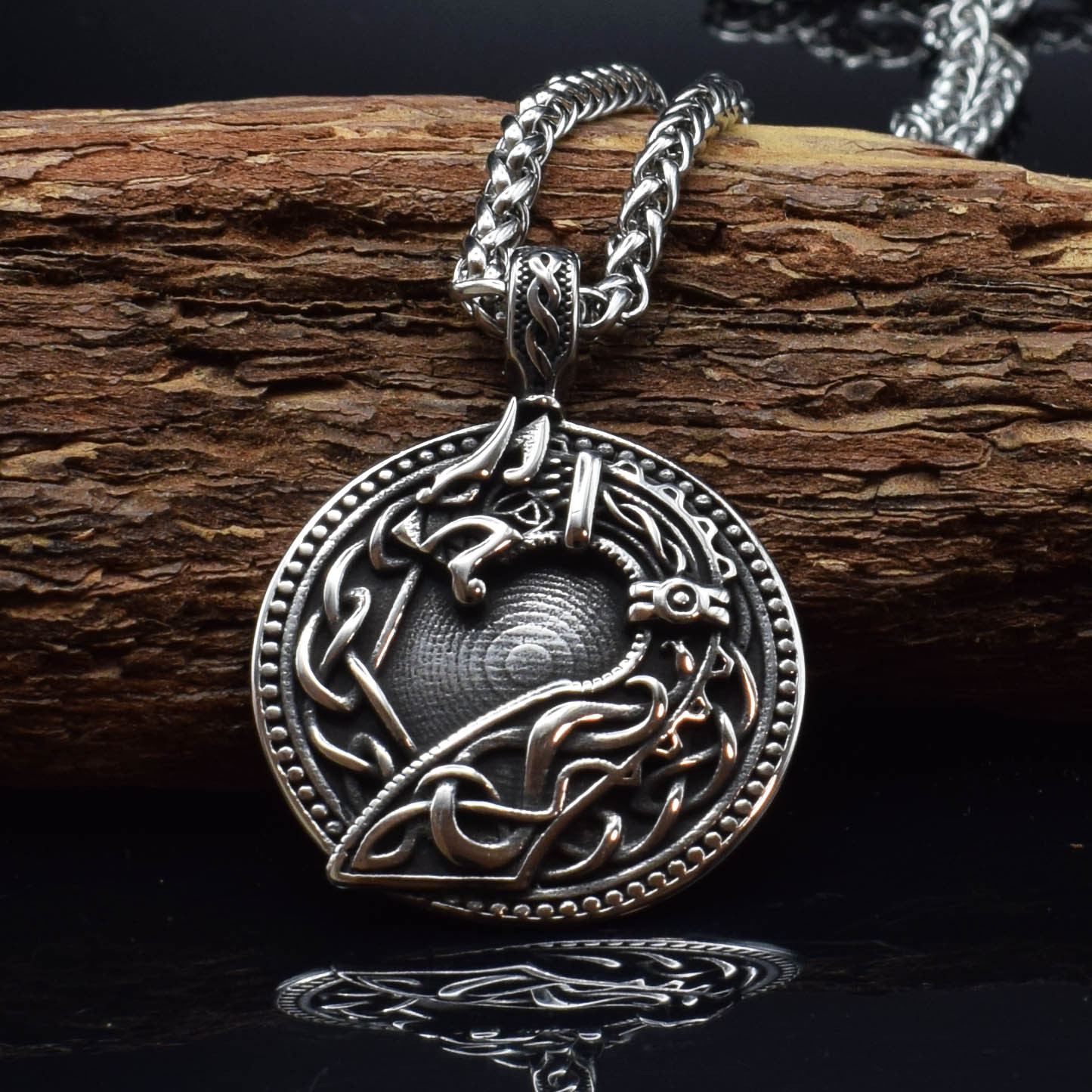Mặt dây chuyền Đầu sỏi cổ ngữ Runes P7855421