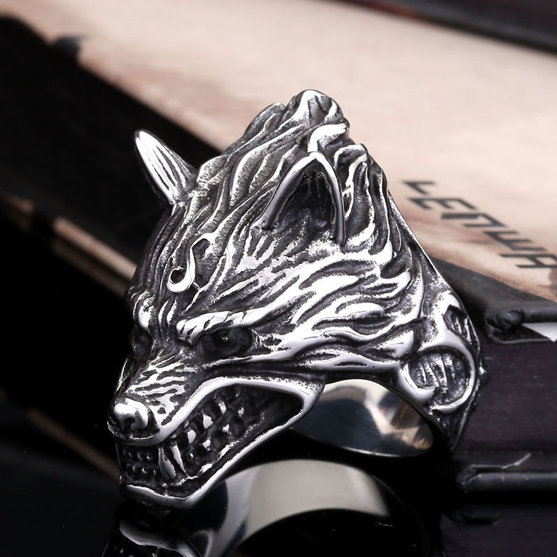 Nhẫn WOLF Gothic Titan R215 màu Bạc Thái