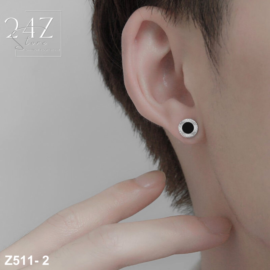 Khuyên tai Nam, Nữ Cool Summer Z511 Bạc S925 24Z Store (1 chiếc)