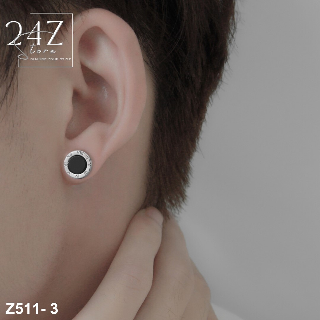 Khuyên tai Nam, Nữ Cool Summer Z511 Bạc S925 24Z Store (1 chiếc)