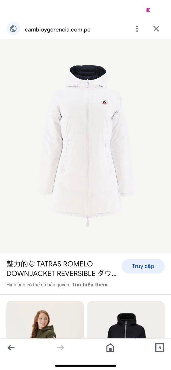 Áo phao lông vũ JOTT