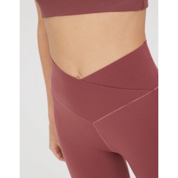 Quần tập legging 7/8 cạp chéo Ae, hàng xuất xịn