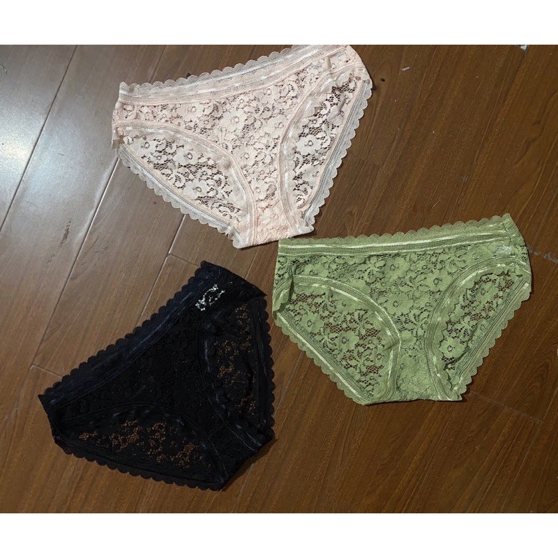 Set 3 quần lót ren Laura, hàng xuất xịn