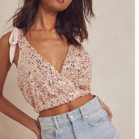 Tank top Free Peole kết kim sa