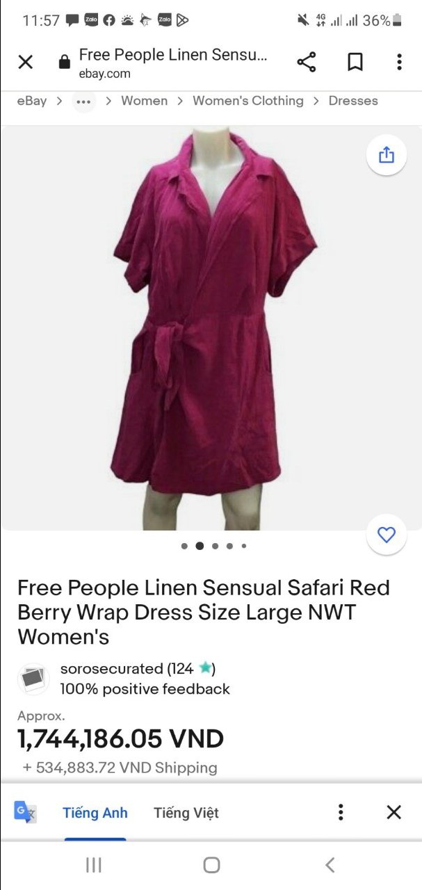 Đầm linen free people