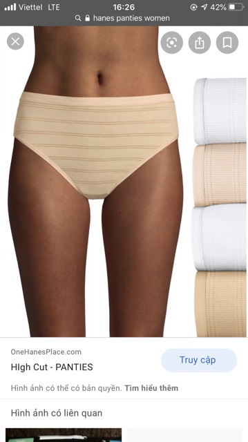 Set 5 quần lót Hanes Hipter(big),hàng xuất xịn