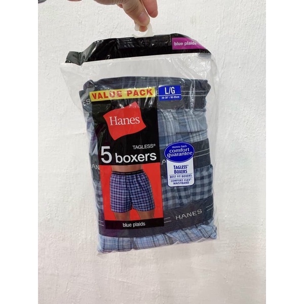 Set 5 boxer nam Hanes, hàng xuất xịn
