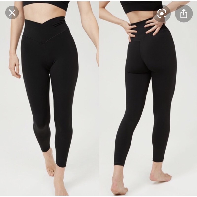 Quần tập legging 7/8 cạp chéo Ae, hàng xuất xịn