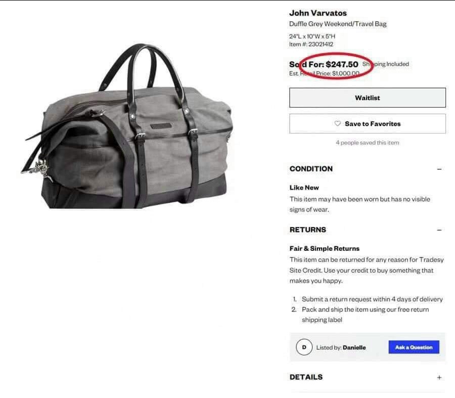 TÚI DU LỊCH JOHN VARVATOS