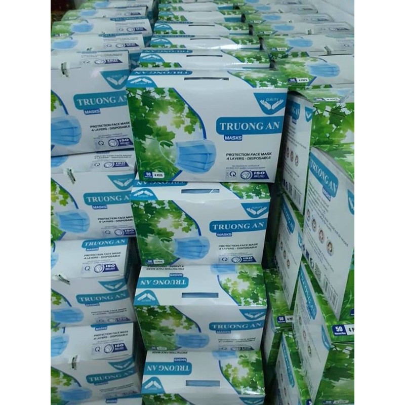 Khẩu trang y tế 4 lớp Trường An, hàng đã kiểm định