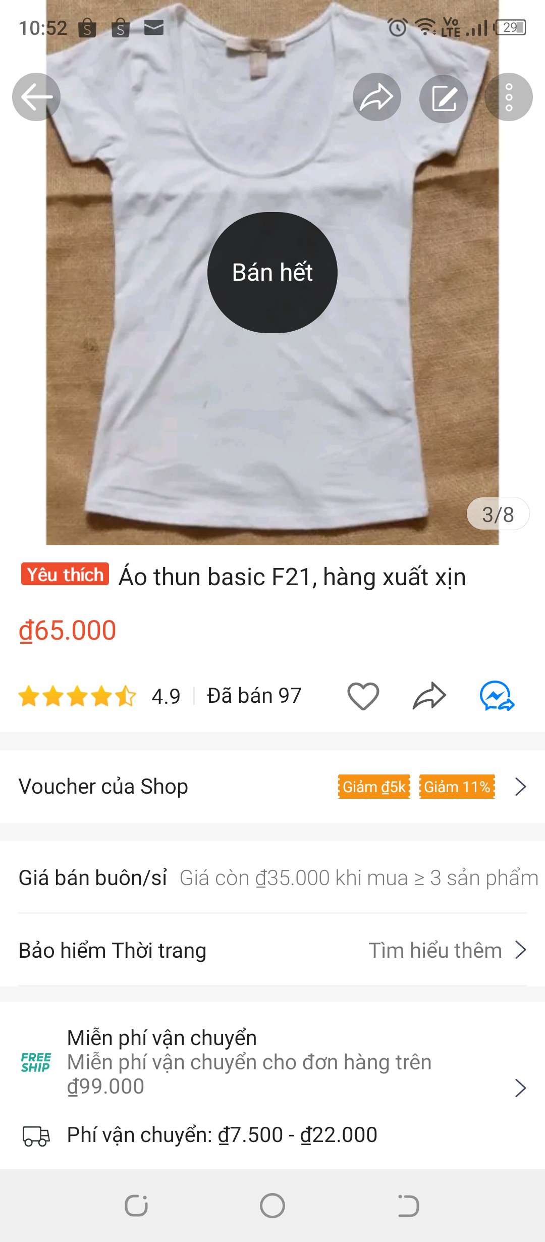 SALE- Áo basic sale