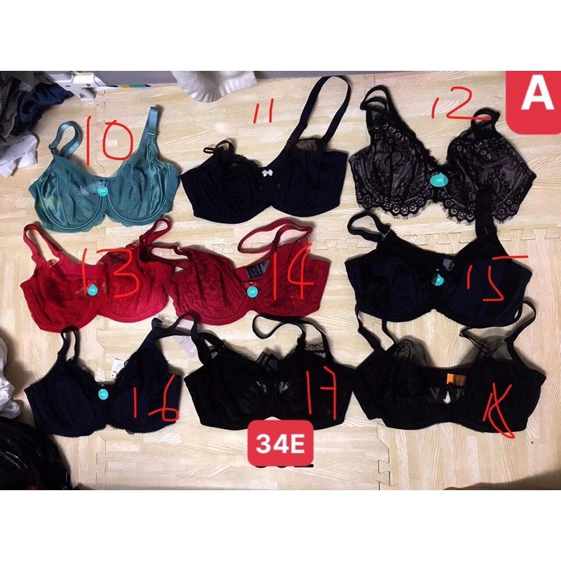 Áo ngực bigsize 34E nhiều kiểu, hàng xuất xịn
