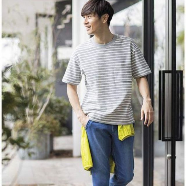 Áo nam kẻ sọc Uni (Bigsize), hàng xuất xịn
